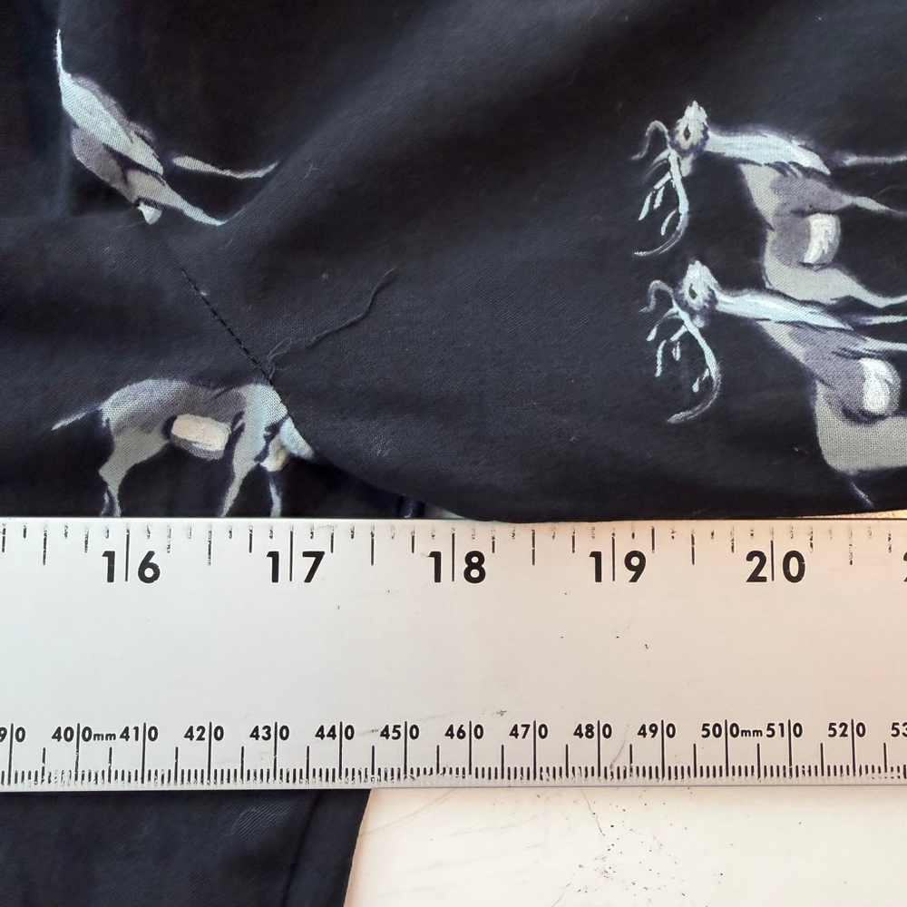 Christian Dior Vintage Deer Print Button Down Shirt Black Designer Luxury Size M - Picture 4 of 7